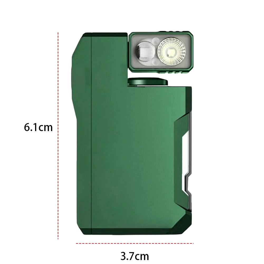 LED Flashlight Mini Flashlight Rechargeable 180 Degree Rotating Flashlight EDC Pocket Flashlight for Outdoor Emergency