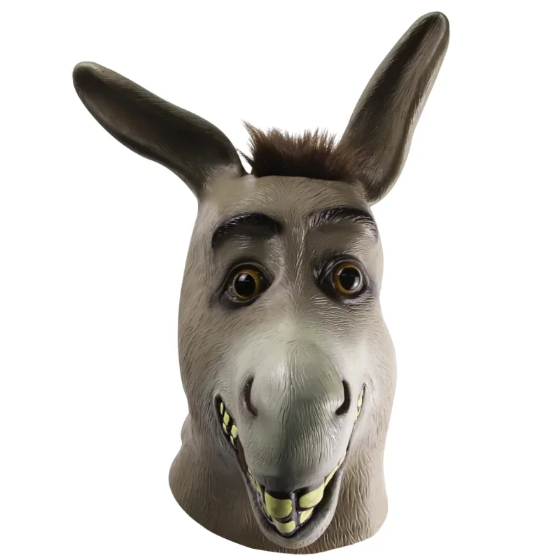 

Animal Mask Shrek Donkey Novelty Funny Donkey Horse head Latex full head Cosplay Zoo Prop Party Festival Carnival costume