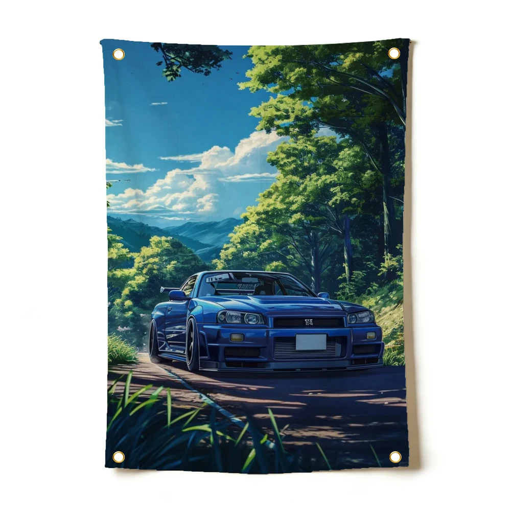 90X150Cm Poster Balap Bendera  - Anime Merch Ideas ulasan dan harga