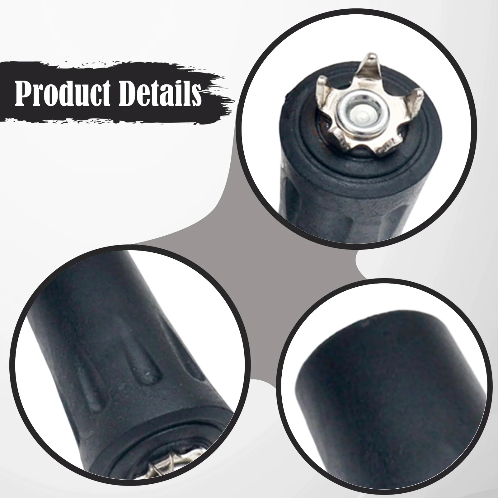 2x Ice Cane  Tips,Rubber Sleeves Nonslip Tip Point Grip Foot Pads for Traction Climbing Hiking Walking Sticks Outside