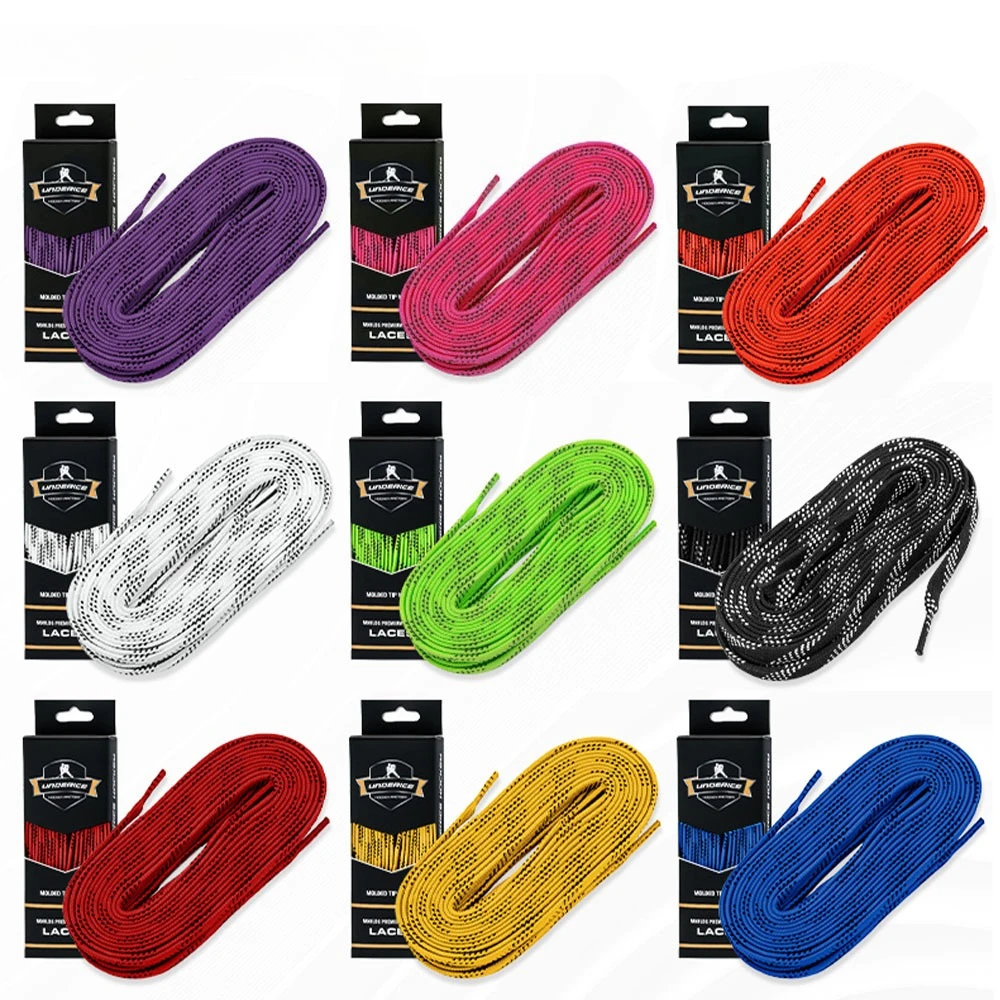 UICE 아이스 하키 신발끈 박스 포장 아이스 하키 스케이트 끈 84/96/108/120인... - 4