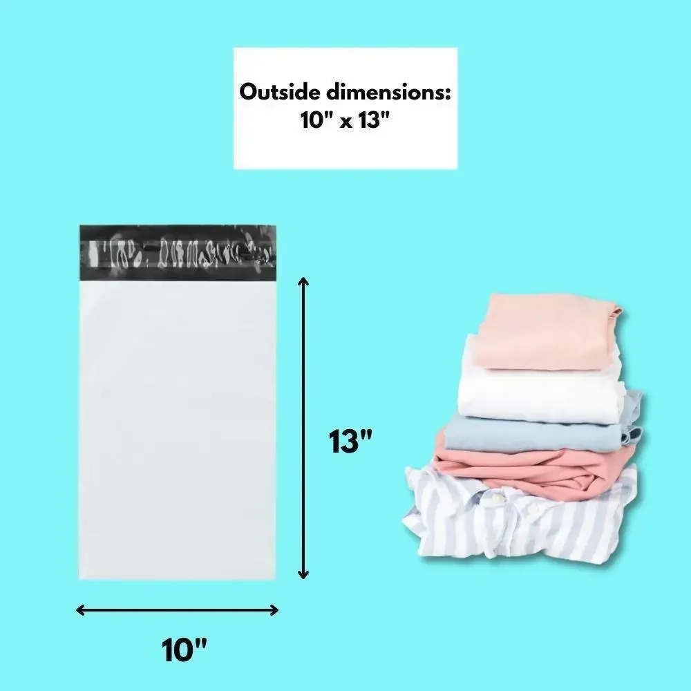 100 # ซองพลาสติกโพลีเมลเลอร์ 5 ใบ ขนาด 10x13 ซม. จำนวน 100 ใบ