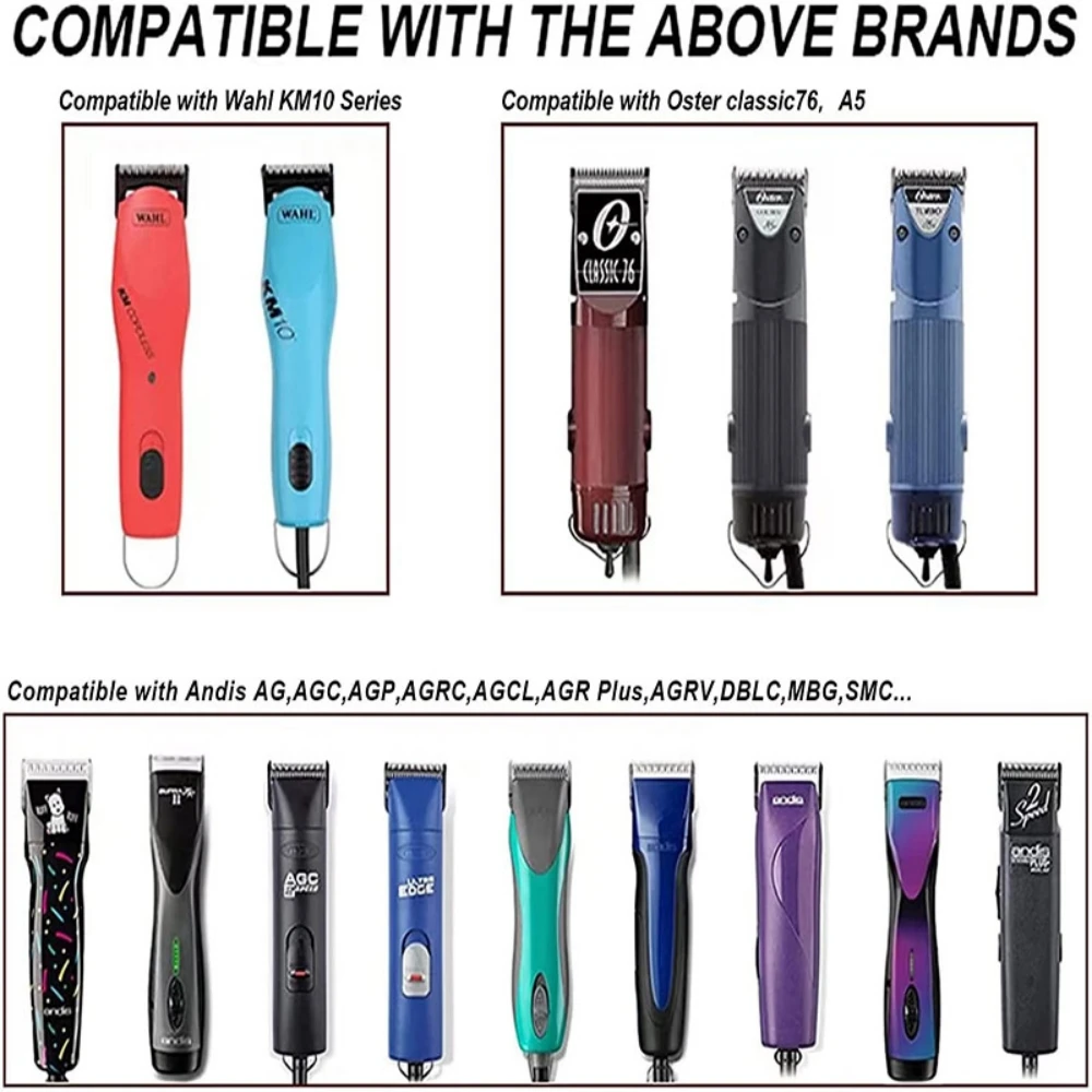 4FC#5FC#7FC#10#15# Black Blade Dog Grooming,Detachable Pet Clipper Blade,  Made of Stainless Steel Blade Compatible