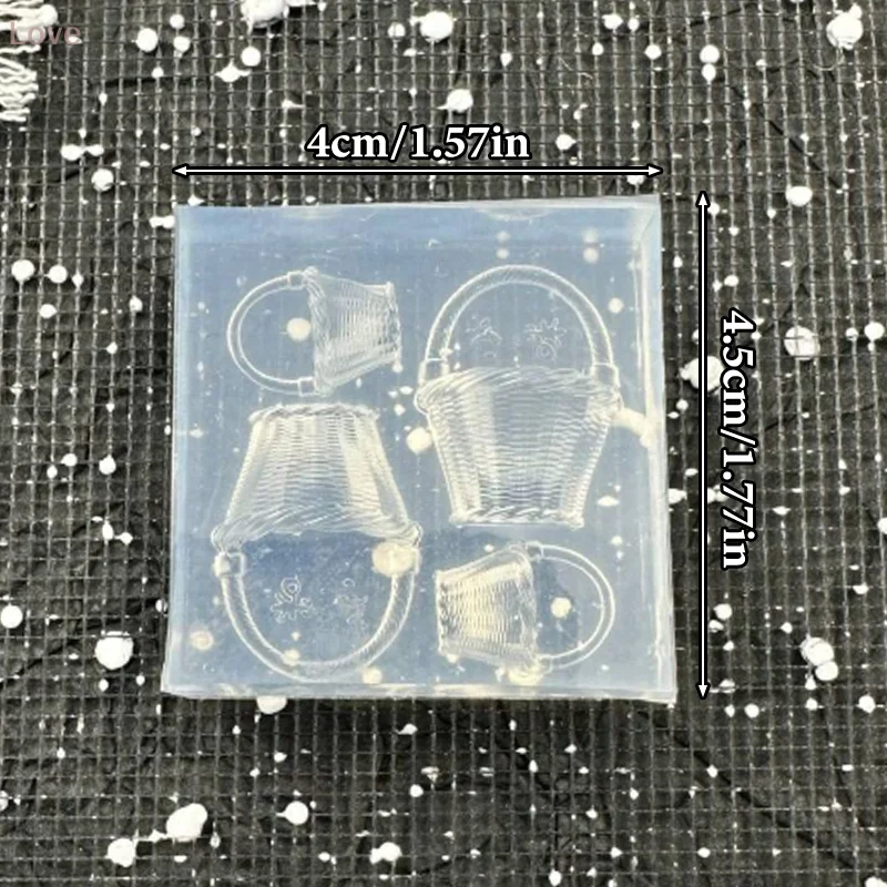 [L&P] الزهور مسمار سيليكون الإغاثة سلة للزهور شكل مسمار الفن قالب ثلاثية الأبعاد مسمار الديكور اكسسوارات مانيكير أداة