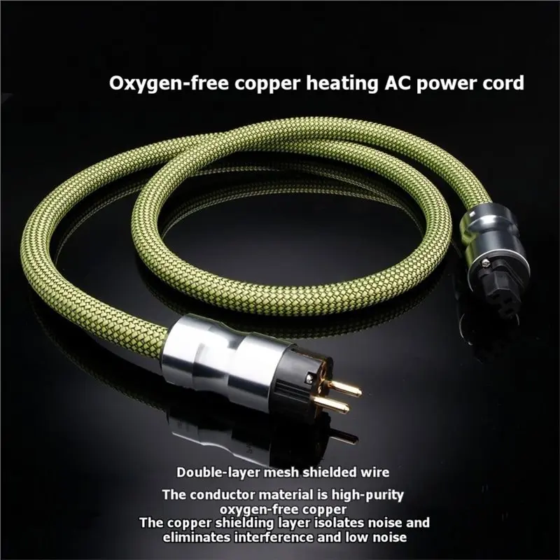 Hifi Power Cable D503 For Amplifier 12AWG Audiophile AC Power Cord CD Player EU Plug