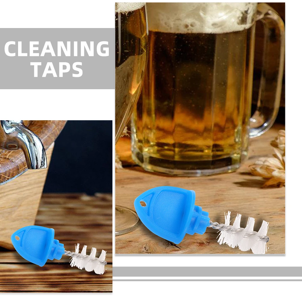 

12pcs Beer Tap Brush Cleaning Draft Plugs Stainless Steel Faucet Reusable Black Blue Set Home Brew AccessoriesBeer Supplies