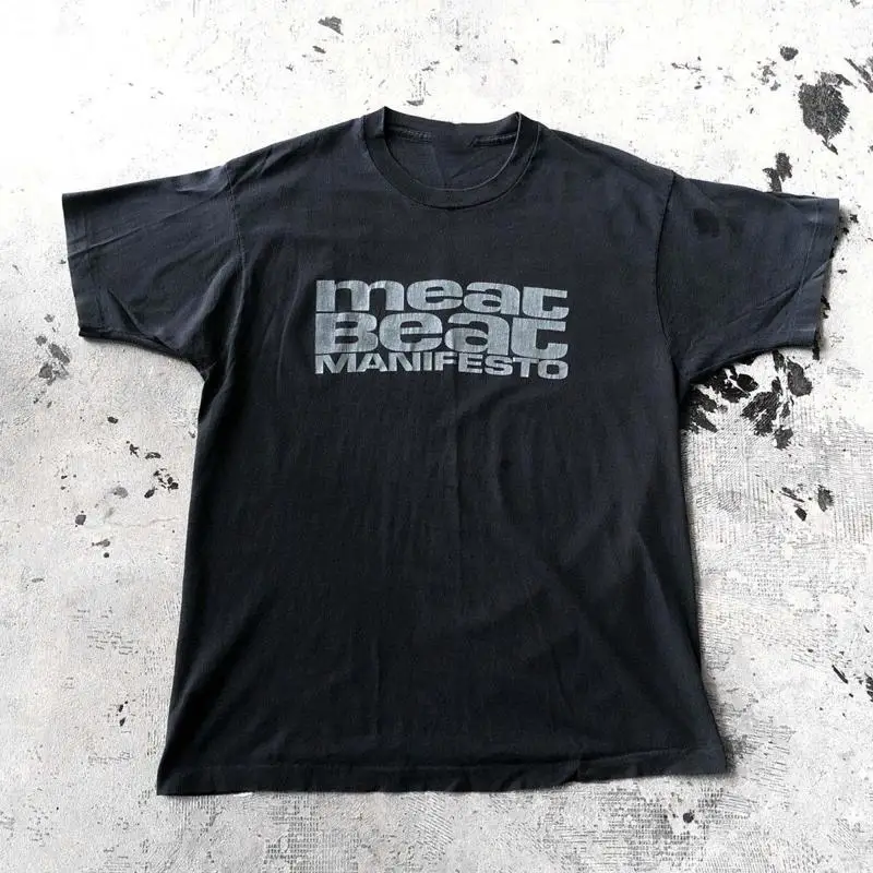 MEAT BEAT MANIFESTO SATYRICON Cotton Black Unisex S-5XL T-Shirt BT943