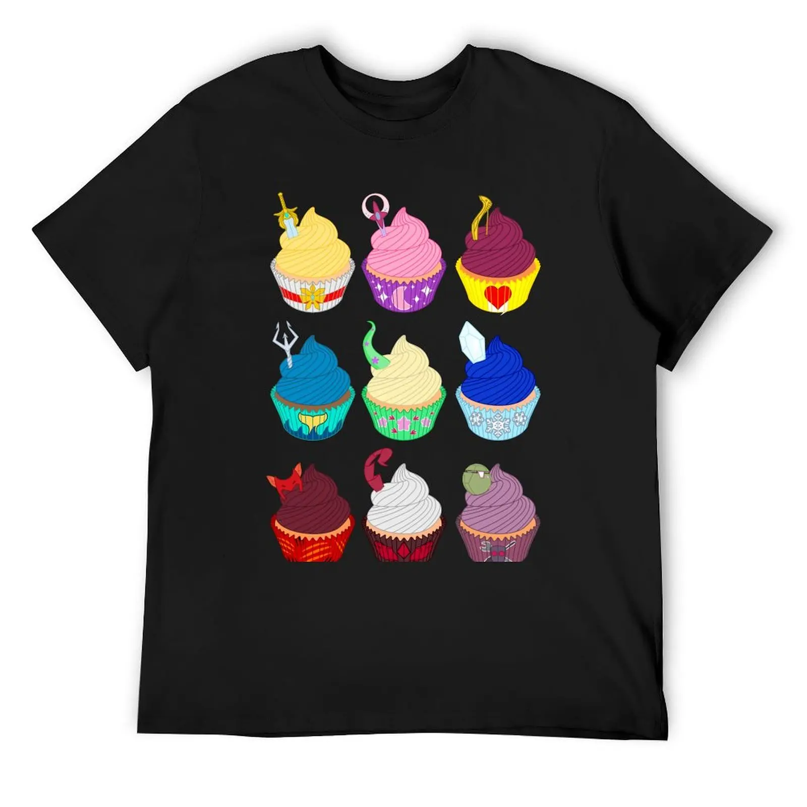 

She-Ra and the Princesses of Power Cupcakes T-Shirt Aesthetic clothing Luxury man Clothing summer 2025 outfits for men