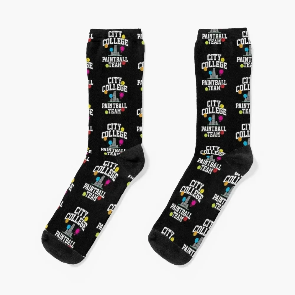 

City College Paintball Team (Variant) Socks Wholesale gym funny gifts Boy Child Socks Women's