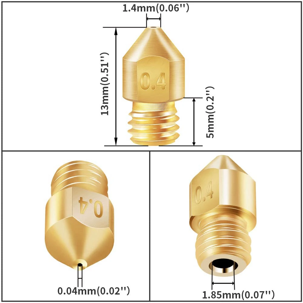 

Собранный комплект Hotend для Creality Ender 3, алюминиевый экструдер MK8 Hot End, нить 1,75 мм, сопло 0,4 мм, 24 В 40 Вт