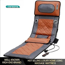 Cansonz Full Body Vibrating Thermal Electric Massage Bed Mattress Vibration Massage Cushion for Car and Home Massage Chair