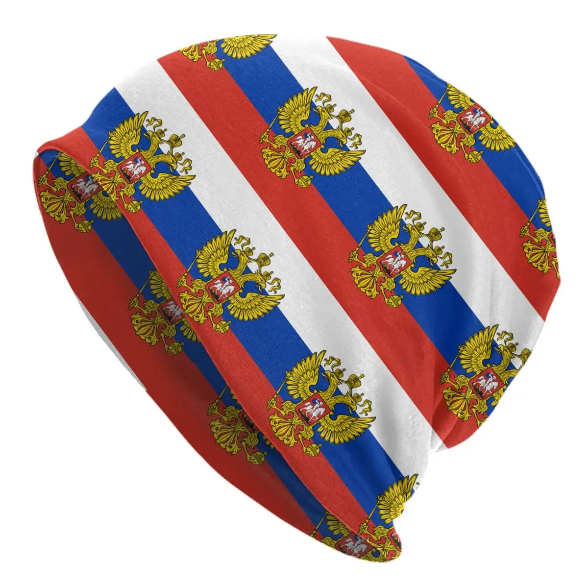 Gorros con bandera personalizada del presidente de Rusia, gorro tejido para mujeres y hombres, escudo de armas cálido de invierno, gorros, gorros