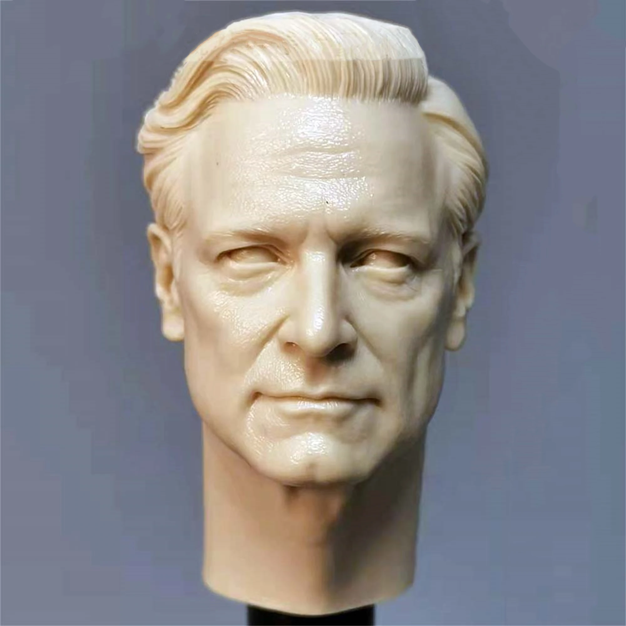 1/6 Unpainted Colin Firth Harry Hart Head Sculpt Long Neck DIY 12'' Action Figure Doll Model