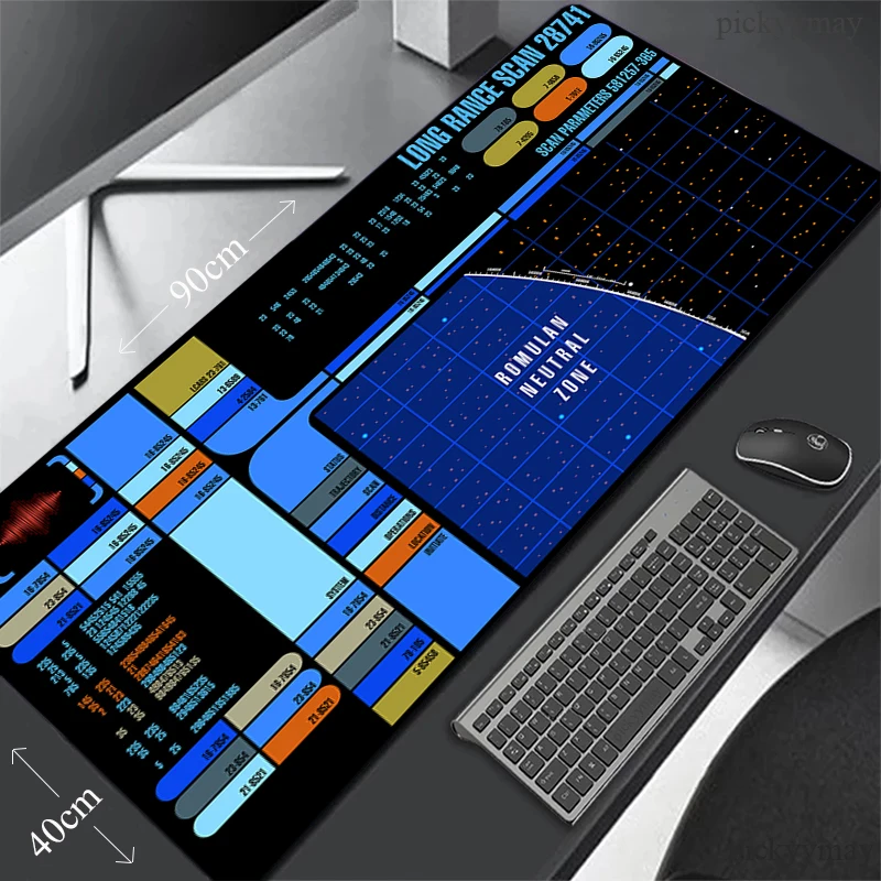 Gaming Mousepads Computer Mouse Mats Spacecraft Large Mouse Mat Big Desk Pad Non-Slip Rubber Mousepad Big Keyboard Mat Mouse Pad