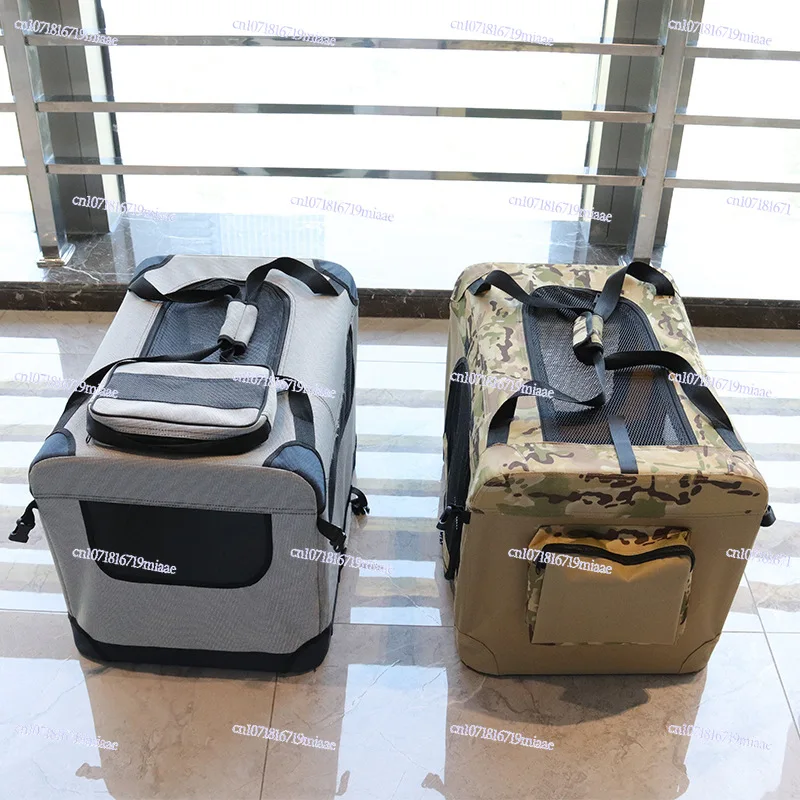 Pet Dog Cat Out Car Bag Can Carry Cage Easy Storage Iron Pipe Pet Suitcase Cross-border Pet Supplies