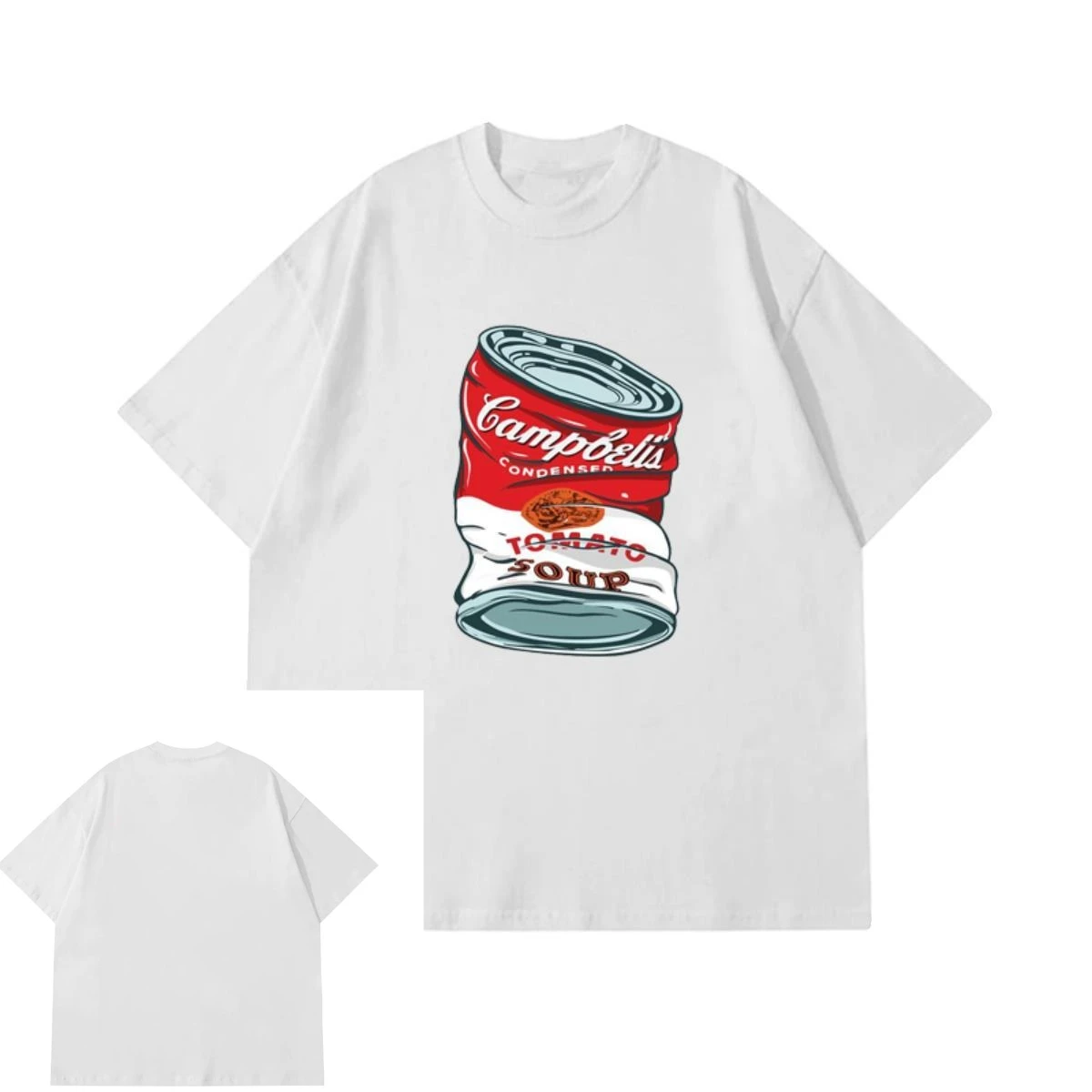 

Xihai Short-sleeved T-shirt Pure Cotton Opaque American Pop Printing Men's Trendy Brand Loose and Versatile