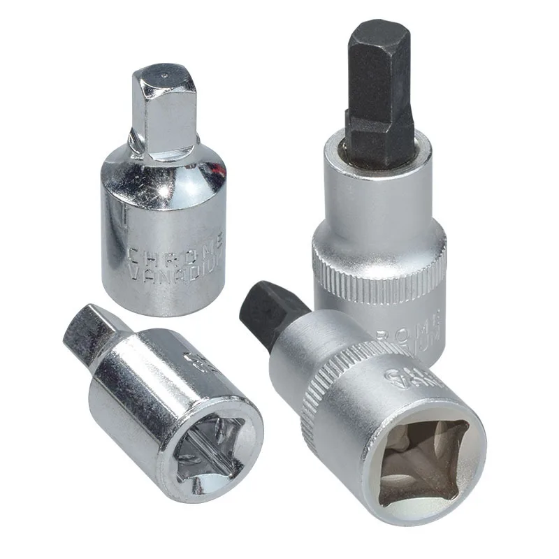 Llave de Drenaje de Aceite Hexagonal de 1/2 Pulgada, Herramienta de Extracción de Tapones de Cárter, Punta Hexagonal para H2 H3 H4 H5 H6 H7 H8 H10