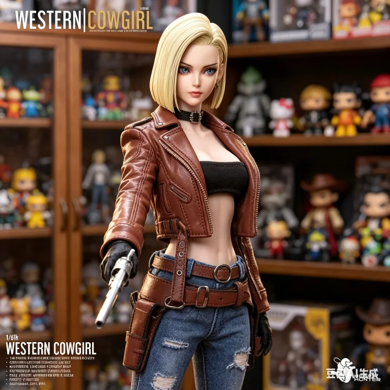 

【Pre-sale】HEART HUNTER Western Cowgirl 1/6 Scale Blonde Female Soldier Movable Eyes Action Figure Collectible Model Toy Gift