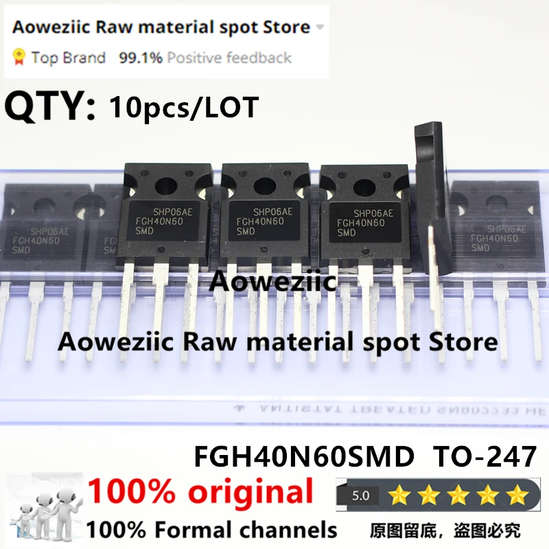 

Aoweziic 2012 + 100 новый импортный оригинальный FGH40N60SMD FGH40N60 TO-247 Триод бтиз силовой транзистор 40 А 600 в