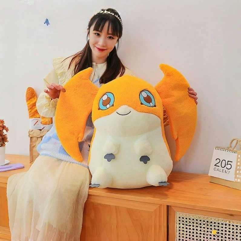 35/45/55 ซม.Patamon Digimon Plushies การ์ตูนอะนิเมะ Kawaii Peluche นุ่มสบายตุ๊กตาเบาะเครื่องประดับของเล่นเด็กของขวัญ