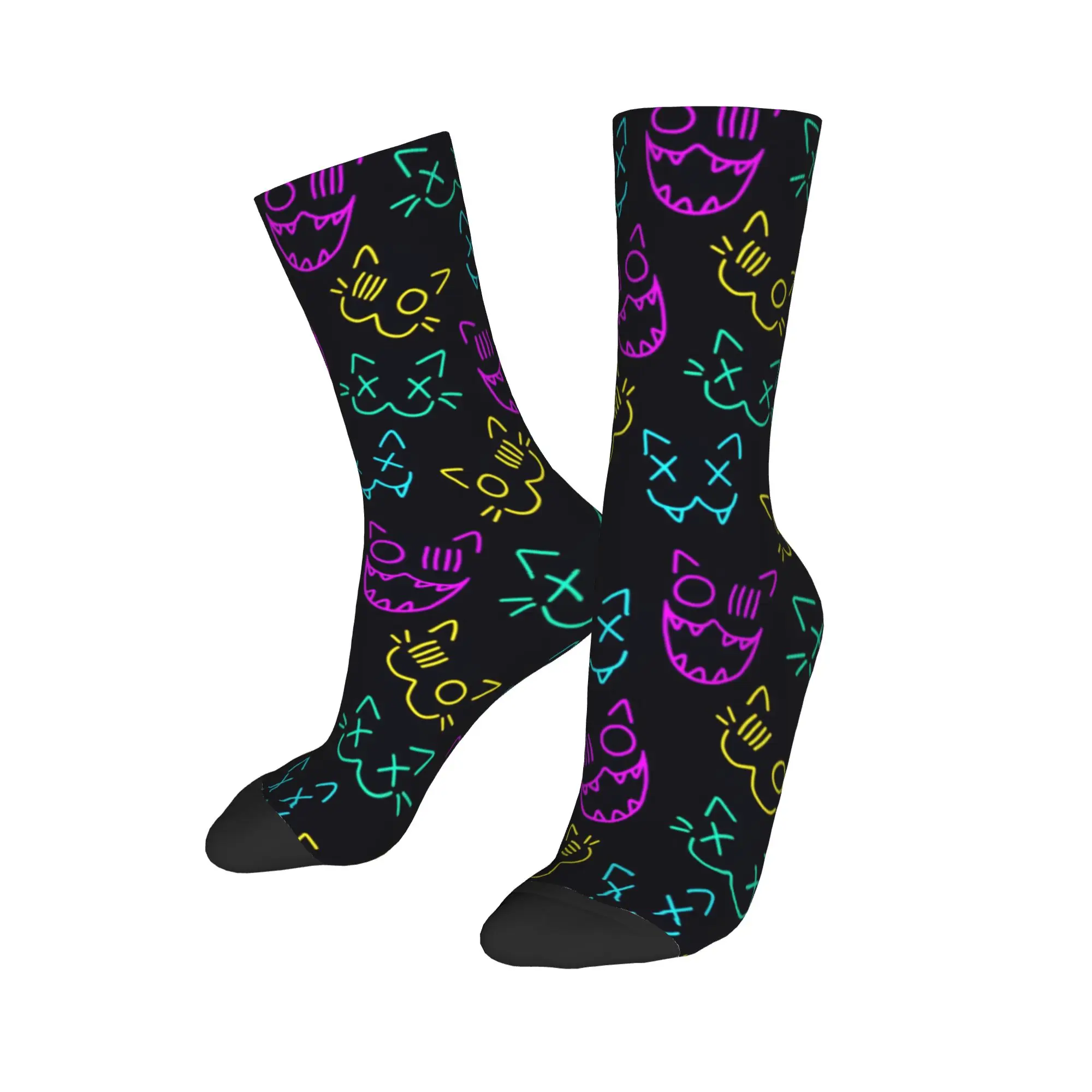 Dark Rose Floral Abstract Texture Socks  Anti Slip Stockings Men's Comfortable Outdoor Socks Autumn Casual Design Socks