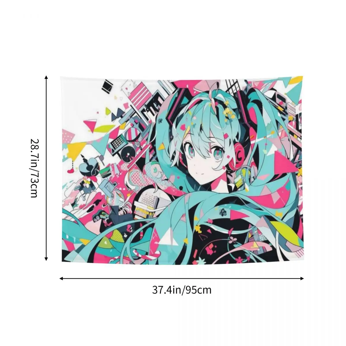 Hatsune Miku tapisserie pour dortoir tapisseries décoratives tenture murale décor pour salon