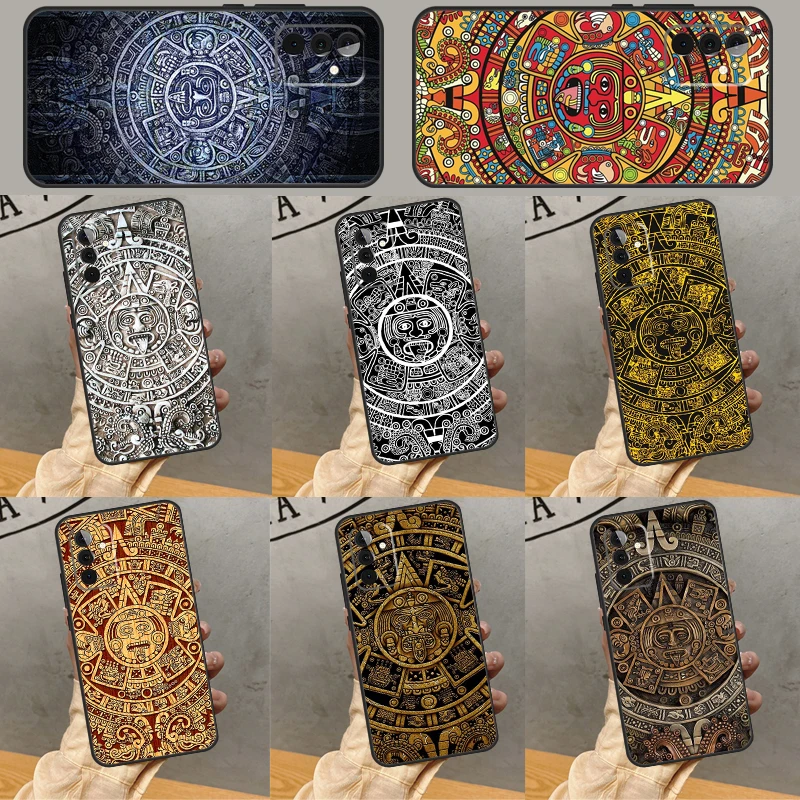 Mayan Calendar Funda For Samsung Galaxy A14 A34 A24 A13 A23 A33 A53 A73 A12 A22 A32 A52 A51 A71 A54 Case