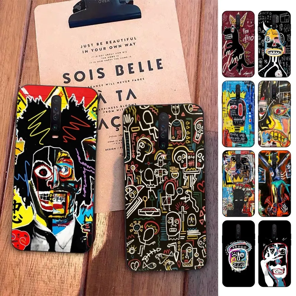 Art J-Jean-M-Michel B-Basquiat Phone Case For Redmi 5 6 7 8 9 10 plus pro 6 7 8 9 A GO K20 K30 K40 pro plus F3 Fundas