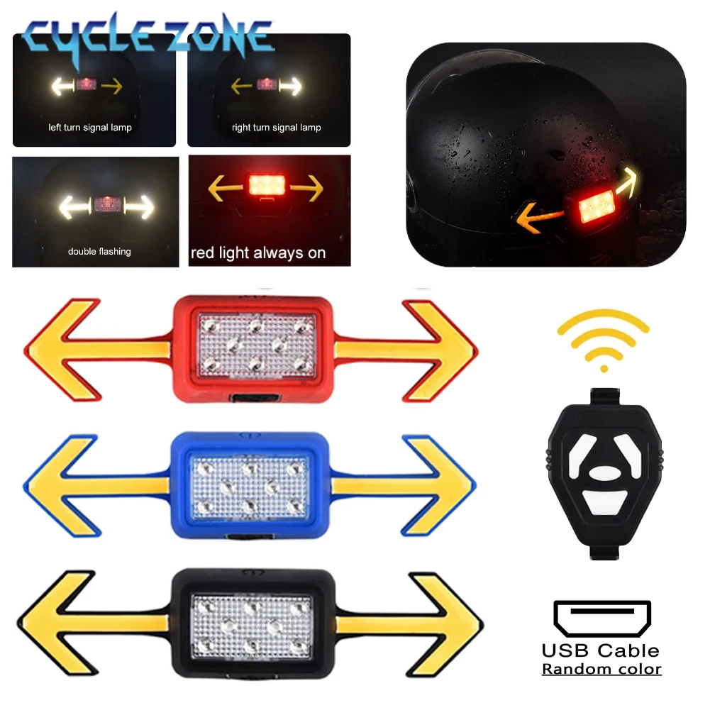 

Rechargeable Bicycle Rear Lamp Bike Wireless Remote Turn Signal Lights Night Riding Safety Warning Taillight Cycling Accessories