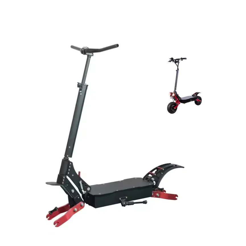 

150 мм открытый размер 11 дюймов часть электрического скутера простая установка складная рама корпуса из алюминиевого сплава для сборки своими руками