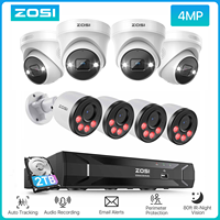 ZOSI 8CH 3K PoE Security Camera System 5MP HD C225 Dome PoE Cams 4MP HD C180 Bullet IP Cams Home CCTV Video Surveillance NVR Kit