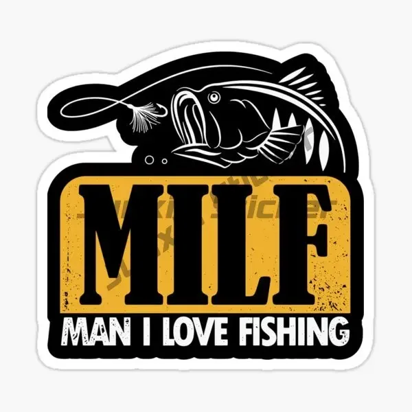 

Interesting MILF Man I Love Fishing Hobby Fish Boat Car Stickers Vinyl Decor Decal