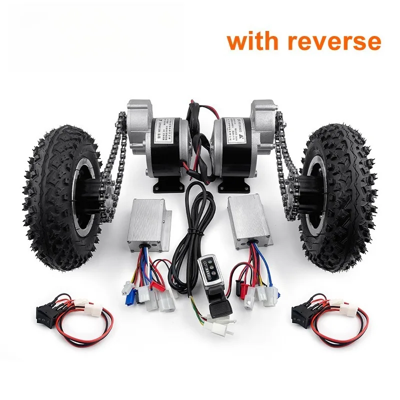 500W Dual Drive Electric Trolley Conversion Kit Easy with 200kg 8 Wheel Electric Trolley