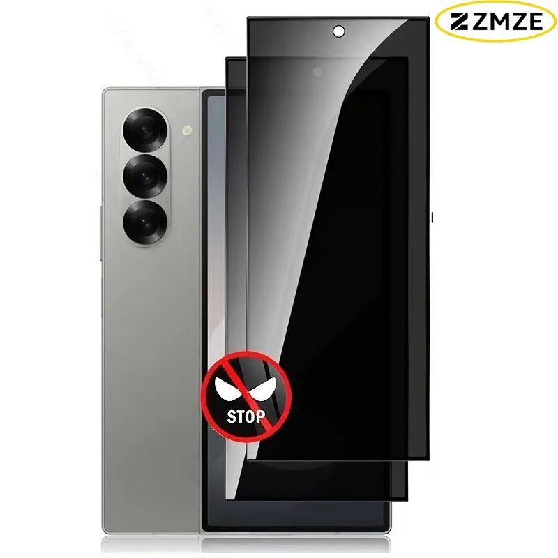 Vollständiger Sichtschutz Gehärtetes Glas Schutzfolie für Samsung Z Fold 7 6 5 4 3 Glatte Strukturierte Explosionsgeschützte Displayschutzfolie – Detail 7