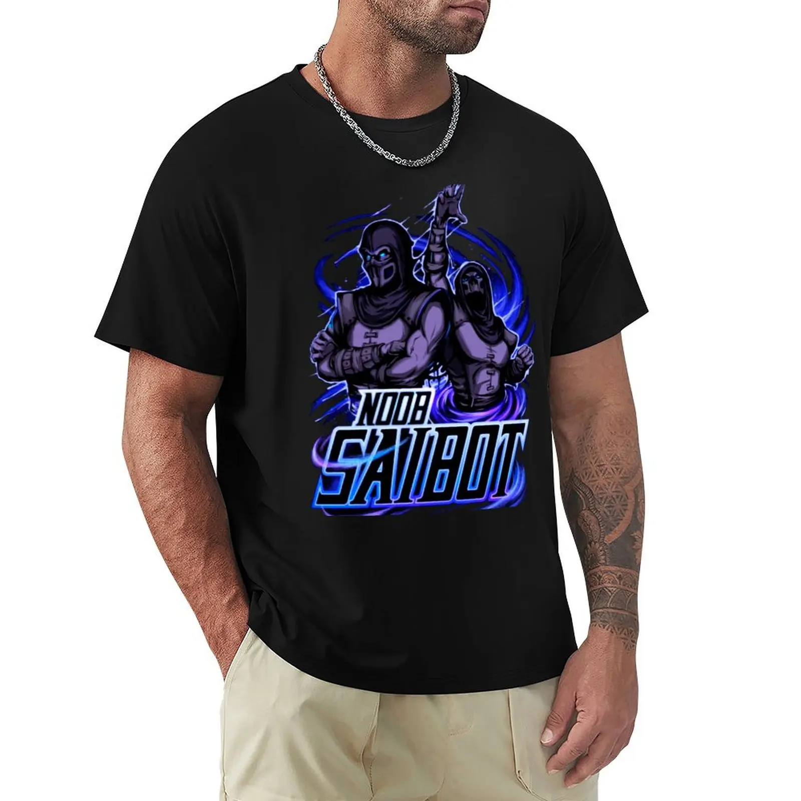 Mortal Kombat Noob Saibot T-Shirt Everyday Wear Basic Short Sleeve Top