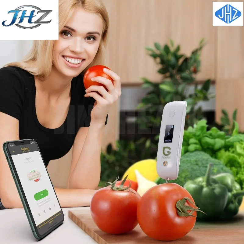 

JHZ для улучшенной проверки безопасности пищевых продуктов Greentest ECO Mini: приложение для мобильных телефонов/Bluetooth-детектор для фруктов, овощей, мяса, воды и излучения