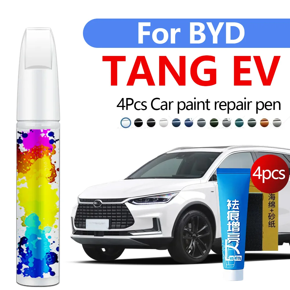 4 шт. для 2018-2025 BYD Tang EV, ручка для ремонта автомобильной краски, аксессуары для ремонта царапин, серый, белый, черный, красный, синий, золотой, серебристый 4 шт. для 2018-2025 BYD Tang EV, ручка для ремонта автомобильной краски, аксессуары для ремонта царапин, серый, белый, черный, красный, синий, золотой, серебристый