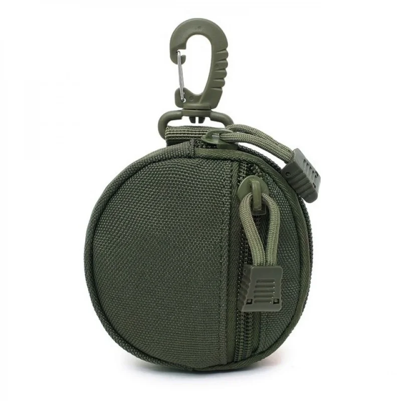 Multifunctional Outdoor Waist Bag Tactical Nylon Mini Keychain Bag with Buckle, Hiking Camping Travel EDC Key Pouch view 6