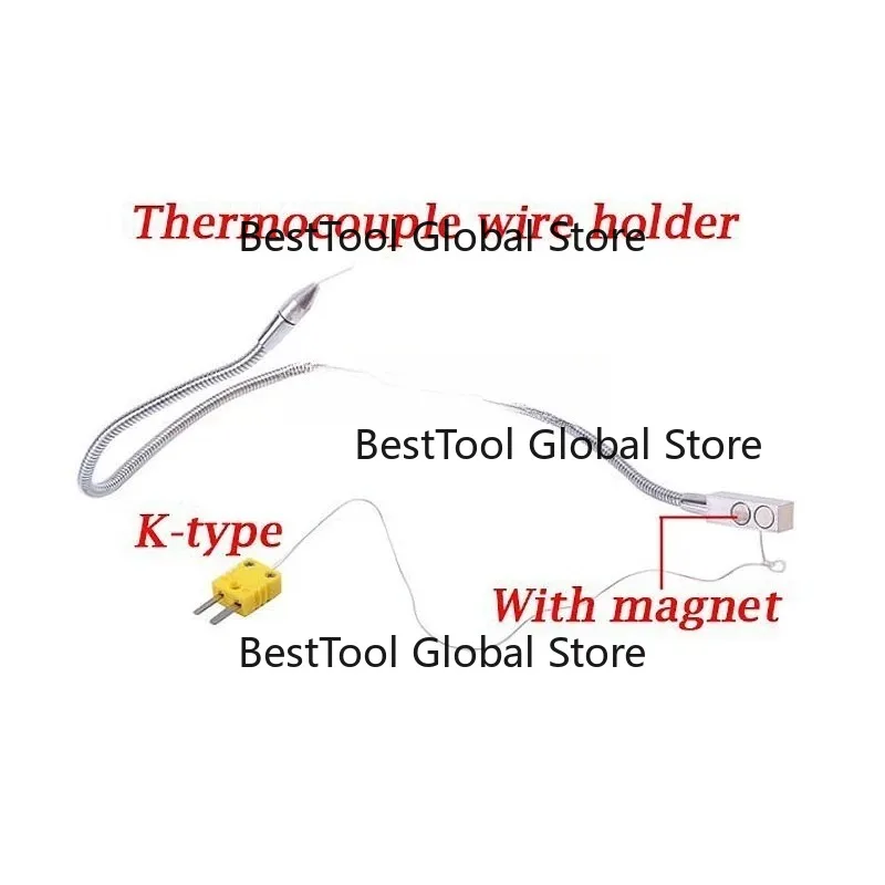 Type Magnet TC Thermocouple Wire Holder Jig Temperature Sensor For BGA rework stations