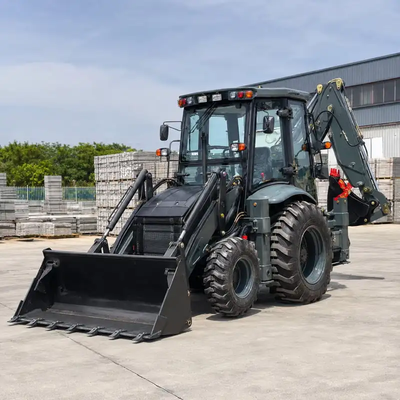 1Ton Loader Bucket Digging Arm High Mobility Excavator Loader Customized Equipment Backhoe Loader for Building Site Loading