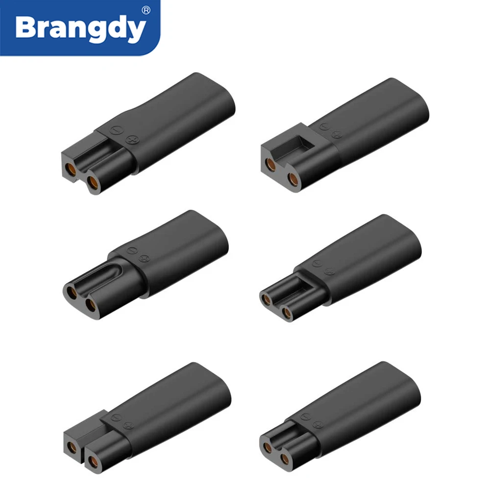Brangdy 6-teiliger Typ-C-Ersatz-Ladeadapter, geeignet für alle Arten von elektrischen Haarschneidemaschinen, Bartschneidern, Rasierern und Schreibtischlampen