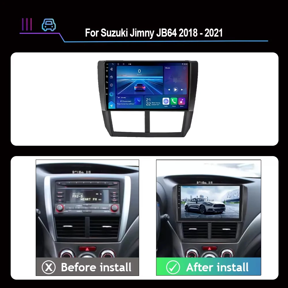 Car Radio Android 15 For Subaru Forester3 SH 2007-2013 Subaru Impreza GH GE 2007-2011 Navigation Multimedia Video Player Stereo