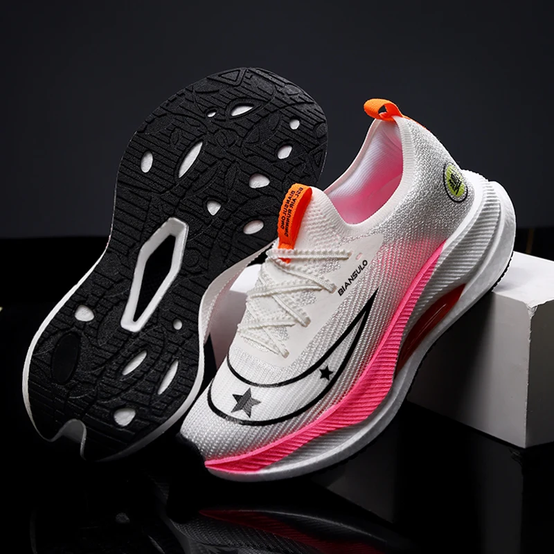 Mens Comfortable Lightweight Sneakers Mens Professional Running Shoes Non-slip Outdoor Shoes New Breathable Sneakers