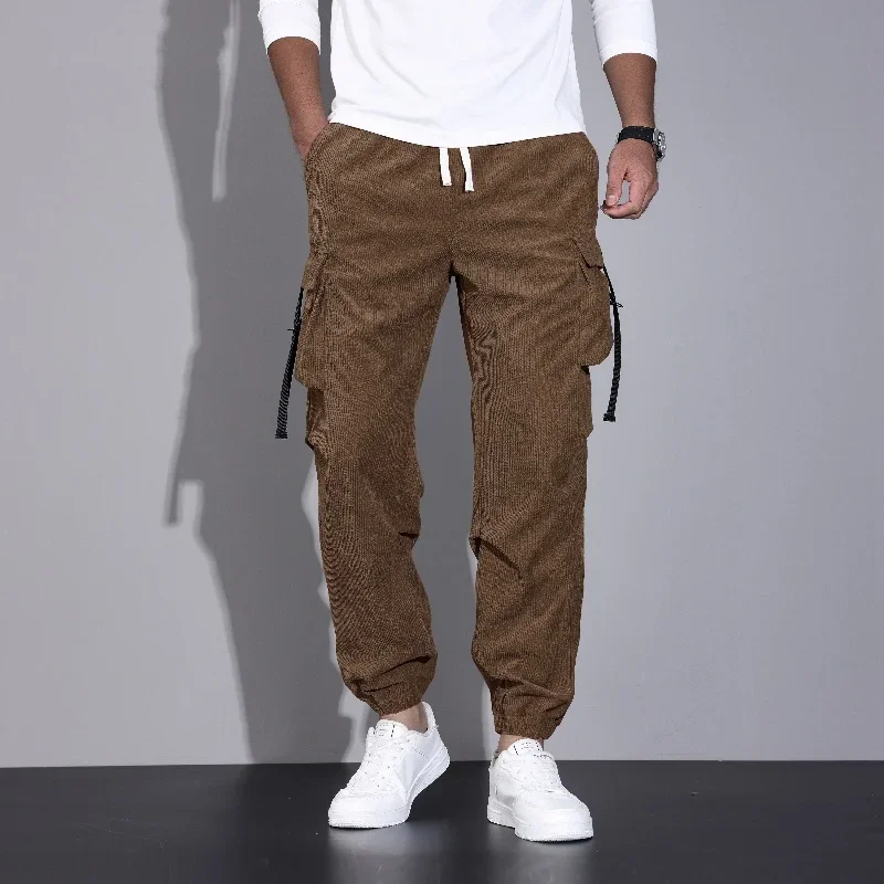 

High Quality Outdoor Sports Lace Up Work Pants for Teenagers Comfortable Breathable Fashionable Trendy and Handsome Pants