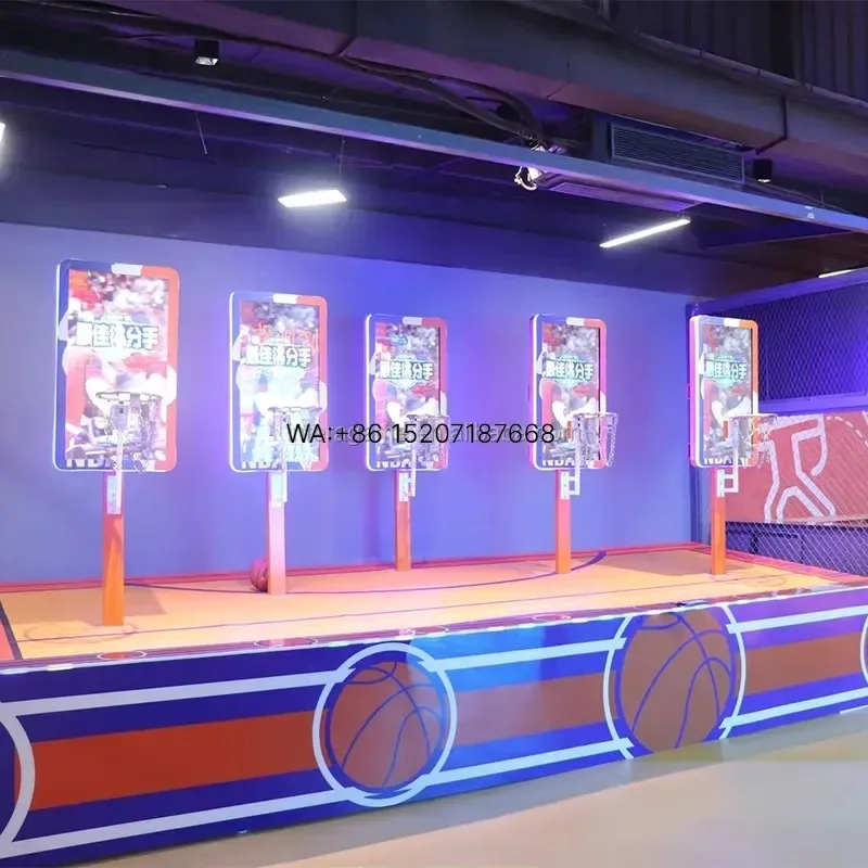 Wmwmnu Wholesale Customized Best Indoor Sports Training Basketball Arcade Game System Interactive Equipment for Kids