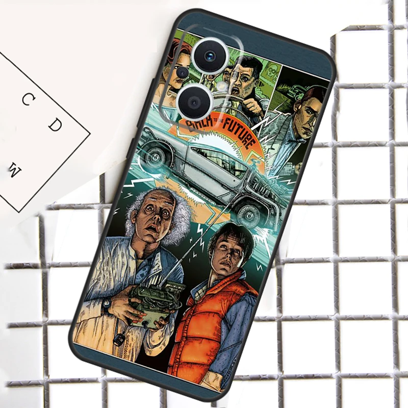 오포 리노 13 14 12 11 10 프로 11F 12F 13F 14F 7 8 라이트 8T 오포 파인드 X5 X6 X8 프로 케이스 백 투 더 퓨처