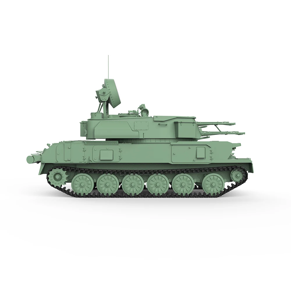 1/220 1/160 1/87 MRY-SFW SS806 Railway Military Model Kit Soviet  ZSU-23-4 Shilka Self-Propelled Gun