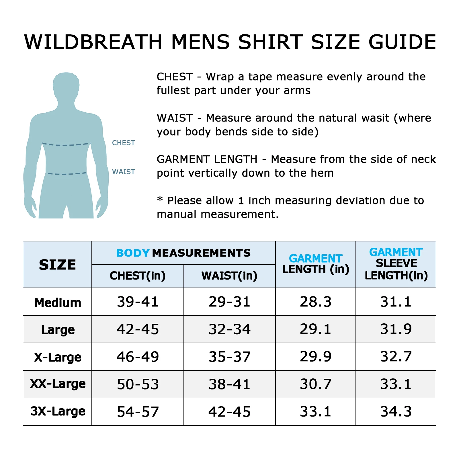 Wildbreath Herren upf 50 leichtes langärmliges lässiges T-Shirt schnell trocknender UV-Sonnenschutz für Strand wander übungen im Freien