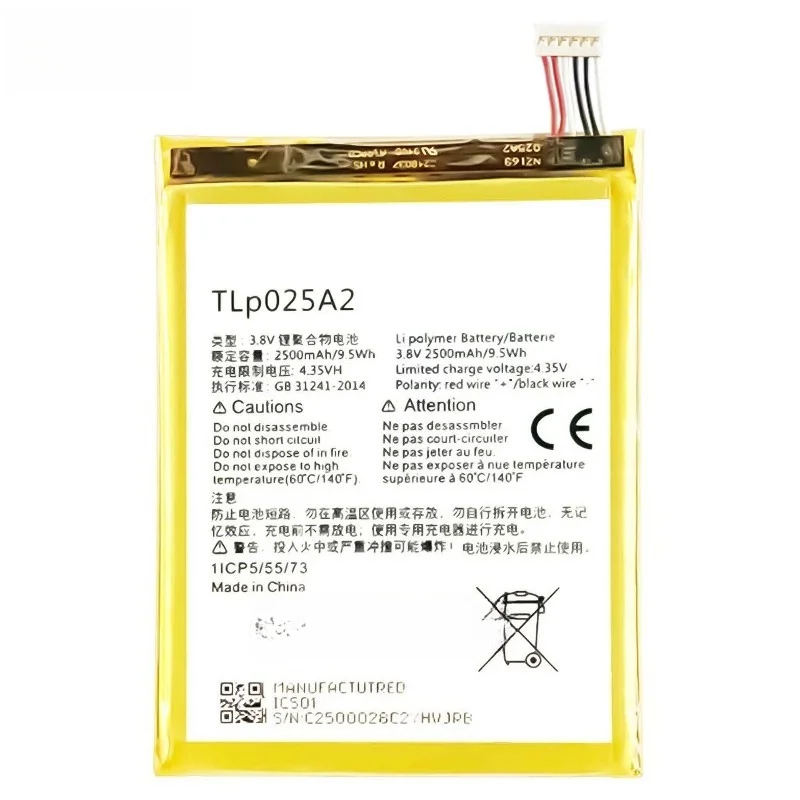 TLp025A2 mobile phone battery,suitable for Alcatel Idol X PLUS/POP2 5.0/POP C9 battery large capacity, free tool 3.8V 2500mAh - view 5