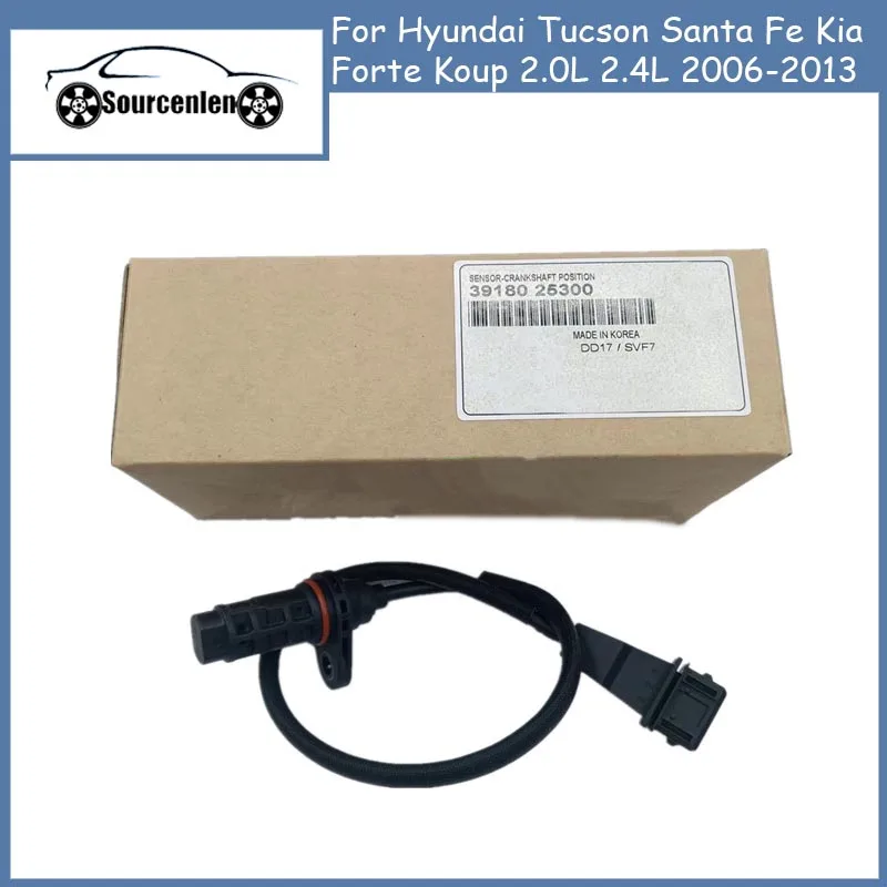 

OEM 3918025300 39180-25300 Genuine Crankshaft Position Sensor for Hyundai Tucson Santa Fe Kia Forte Koup 2.0L 2.4L 2006-2013